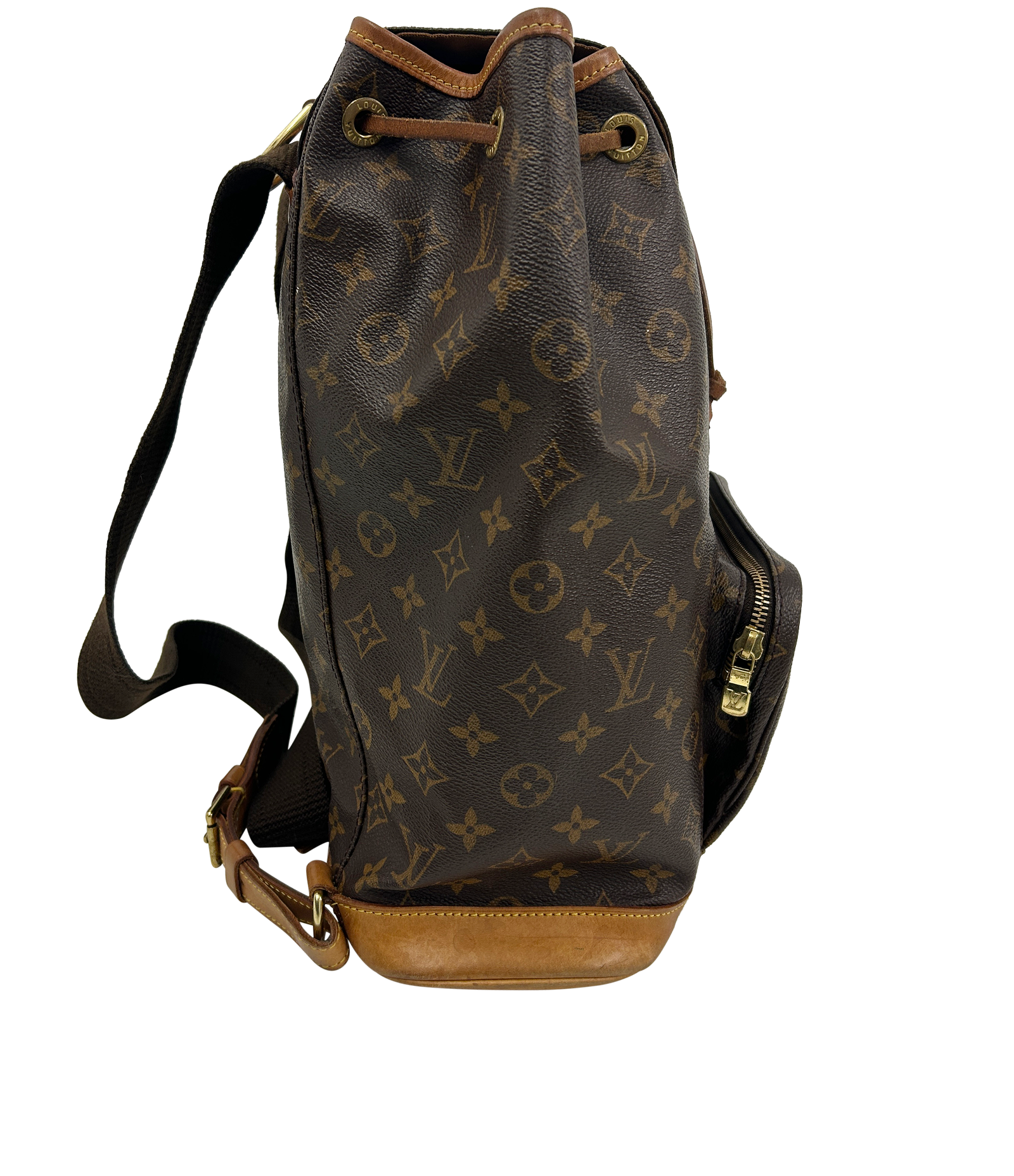 Mochila MontSouri, 590&euro;, Bolso, Marrón, Canvas - General, Vista lateral